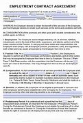 Image result for Part-Time Employment Contract Template