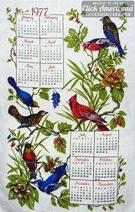 Image result for Old Cloth Calendars by Year List