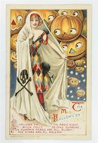 Image result for Halloween Victorian Christmas Cards
