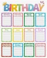 Image result for Apple Birthday Name Chart