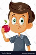 Image result for Black Child Eating an Apple Cartoon
