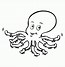 Image result for Black and Whit Clip Art Octopus