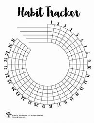 Image result for Habit Tracker Printable Circle Dots
