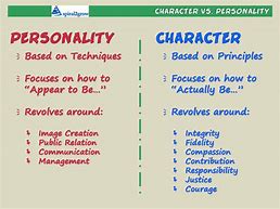 Image result for Difference Between Character and Personality