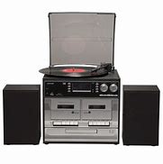 Image result for Stereo with Turntable Cassette CD Player