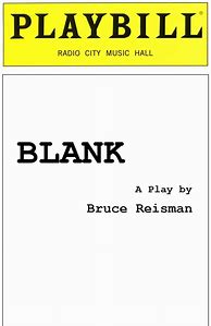 Image result for Playbill Template Free
