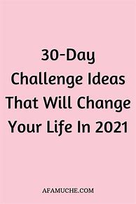 Image result for 30-Day Challenge Ideas