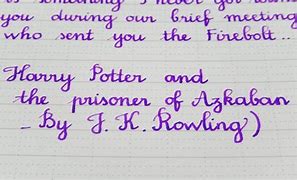 Image result for Harry in Neat Writing