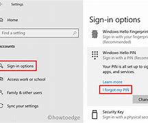 Image result for Forgot Windows Hello Pin