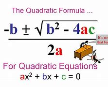 Image result for Quadratic Formula for X 4