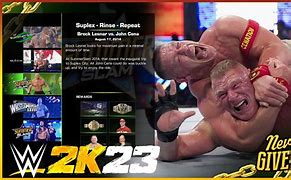 Image result for WWE 2K23 Showcase Mode Brock Lesnar vs John Cena