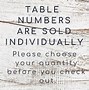 Image result for Rustic Wood Table Numbers