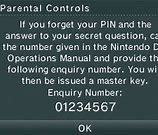 Image result for Nintendo DSi Parental Controls Master Key