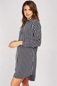 Image result for Striped Tunic Shirt Dress