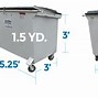 Image result for 1 Yard Garbage Container