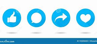 Image result for Like Message Share Icons