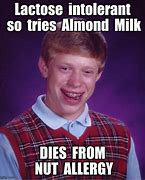 Image result for Almond Allergy Meme