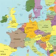 Image result for A Map of Europe Modern Day Countries