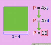 Image result for Find the Perimeter of a Square Cm