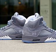 Image result for Jordan Retro 5 Wolf Grey