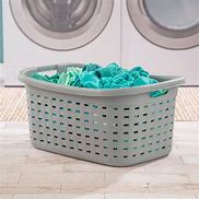 Image result for Sterilite Laundry Basket Teal Gray