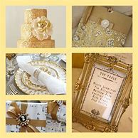 Image result for Ivory and Gold Wedding Theme