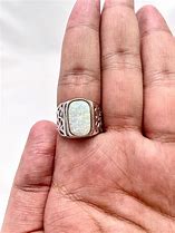 Image result for Men's Sterling Silver Opal Rings
