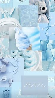 Image result for Light Blue Aesthetic Wallpaper Collage