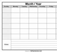 Image result for Blank Monthly Calendar Printable 8.5 X 11