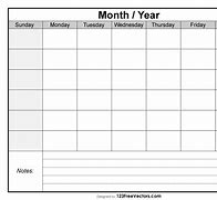 Image result for Blank Monthly Calendar Clip Art