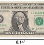 Image result for 1 Dollar Bill Actual Size