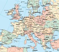 Image result for Map of Major European Cities