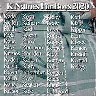 Image result for K Baby Names Boy