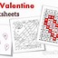 Image result for Valintine Math Sheets Free