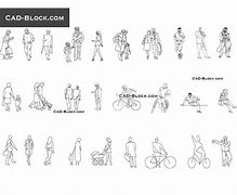 Image result for AutoCAD People Blocks