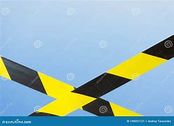 Image result for Pictures of the Yellow Black Tape Lines