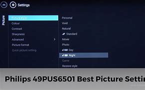 Image result for Philips 4K TV Best Settings