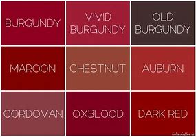 Image result for Cranberry Red vs Burgundy