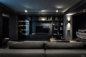 Image result for Dark TV Room