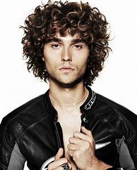 Image result for Medium Length Curly Hairstyles Men