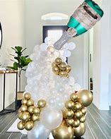 Image result for Champagne Bottle Balloon Decor