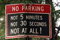 Image result for Funny Parking Signs Street