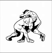 Image result for Wrestling Cartoon Outline