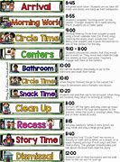 Image result for Preschool Daily Schedule Clip Art