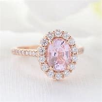 Image result for Rose Gold Pink Diamond Wedding Band
