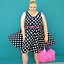 Image result for Plus Size Black and White Dresses