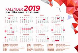 Image result for Kalender Nasional 2019