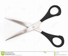Image result for Open Scissors White Background with Tang