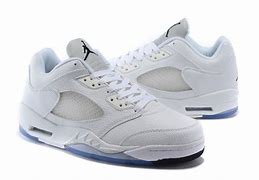 Image result for Air Jordan 5 Low All White