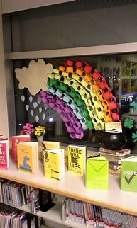Image result for Library Window Display Spring